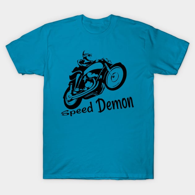 Motorbike Speed Demon T-Shirt by tribbledesign